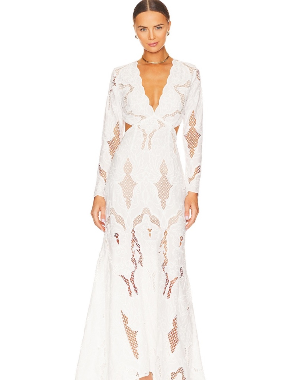 Elliatt Registry Gown in Ivory - Picture 3 of 3